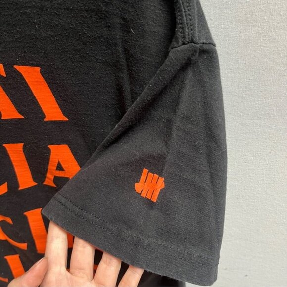 Anti Social Social Club x Undefeated Paranoid T-shirt Sz S - Picture 3 of 7